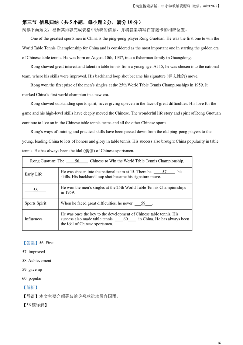 精品解析：2024年四川省宜宾市中考英语真题（解析版）_中考真题_3.英语中考真题2015-2024年_2024中考英语真题_精品解析：2024年四川省宜宾市中考英语真题