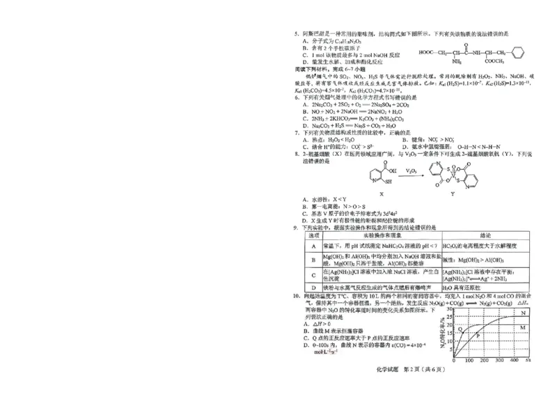 化学_2025年5月_250511合肥市2025届高三年级5月教学质量检测（合肥三模）（全科）_合肥市2025届高三年级5月教学质量检测（合肥三模）化学