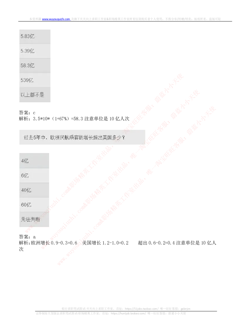 ceb（shl）-数字推理题（num）汇总及答案解析_11、SH-1汇总_11、SH-1汇总_shl中文版_shl-数学推理题（numericalreasoning）汇总及答案解析