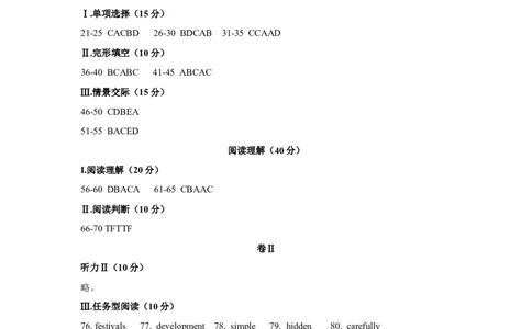 贵州省铜仁市2021年中考英语真题参考答案_中考真题_3.英语中考真题2015-2024年_2021中考英语真题86份_2021贵州省_贵州省铜仁市2021年中考英语真题（含听力及参考答案）