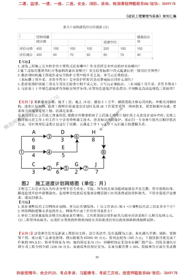2025年一级建造师《建筑工程管理与实务》案例汇编_2026年一级建造师_2026年一建建筑_2025年一建建筑SVIP_01-精华文档✿电子教材✿历年真题_39-建筑《案例汇编》SMR推荐