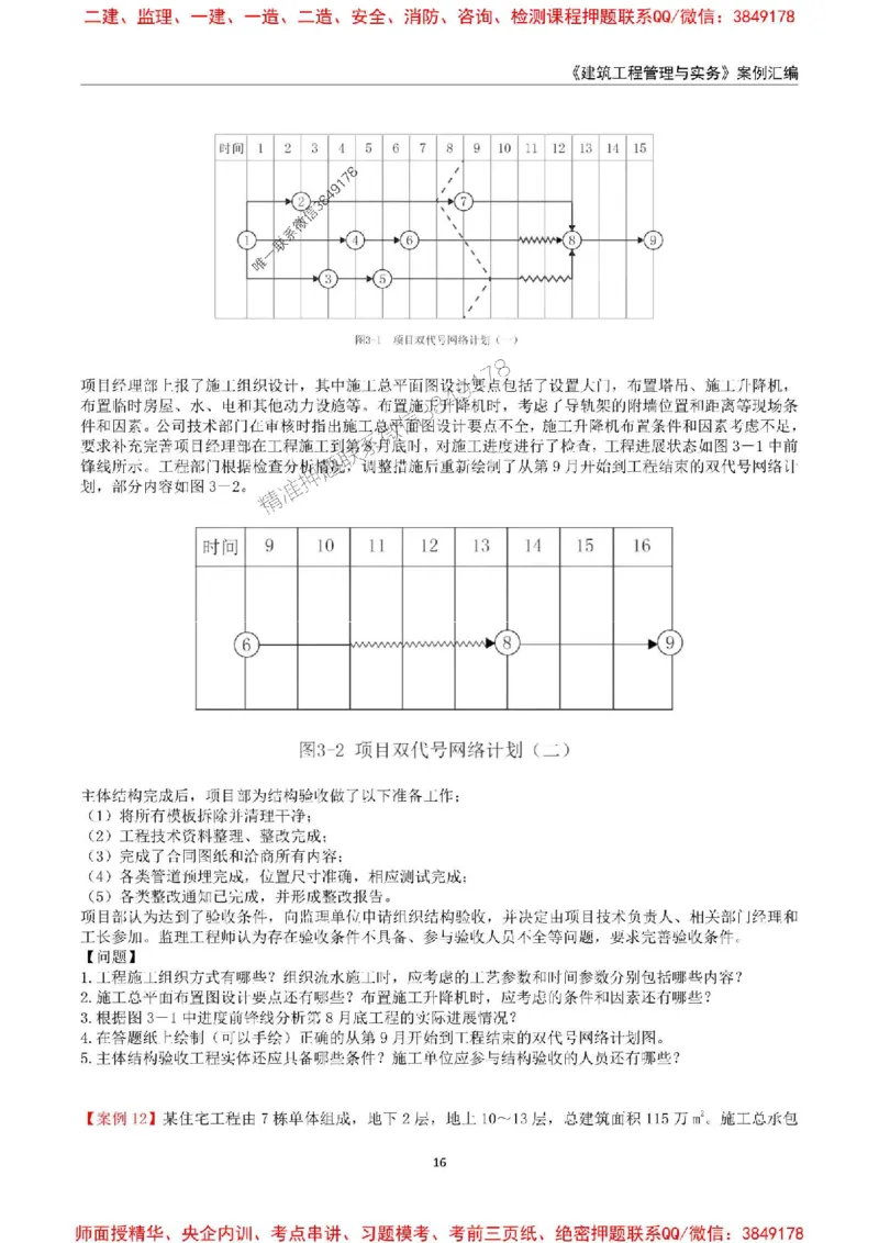 2025年一级建造师《建筑工程管理与实务》案例汇编_2026年一级建造师_2026年一建建筑_2025年一建建筑SVIP_01-精华文档✿电子教材✿历年真题_39-建筑《案例汇编》SMR推荐