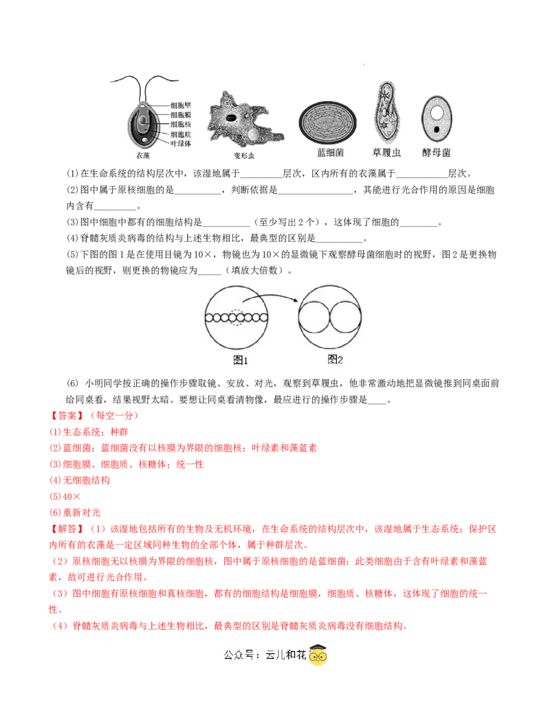 高一生物第一次月考卷（全解全析）（天津专用）_1多考区联考试卷_0924黄金卷：2024-2025学年高一上学期第一次月考9科word解析版含答题卡（天津专用）