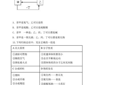 精品解析：湖北省宜昌市2020年中考化学试题（原卷版）_中考真题_5.化学中考真题2015-2024年_2020中考化学真题（113份）_2020年中考真题精品解析化学（湖北宜昌卷）精编word版