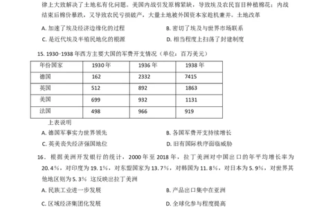 2025届广东省广州市高三下学期考前冲刺训练（二）历史试题（含答案）_2025年5月_2505172025届广州市普通高中毕业班冲刺题（一）（二）（三）