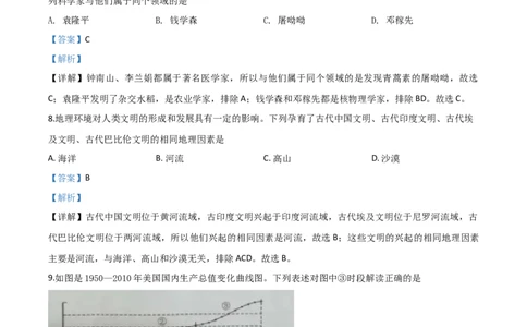 精品解析：湖南省永州市2020年中考历史试题（解析版）_中考真题_6.历史中考真题2015-2024年_2020历史真题79份_2020年中考真题精品解析历史（湖南永州卷）精编word版