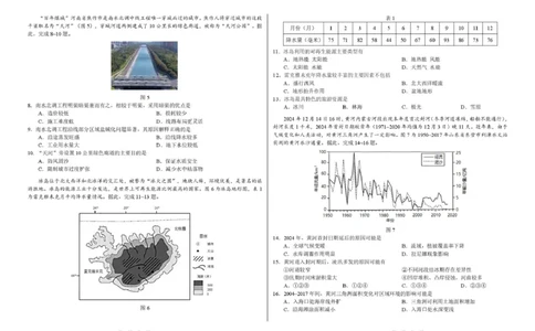 2025年2月诊断性测试地理试卷_2025年3月_2503012025届TDA高三下学期2月标准学术能力诊断性测试（全科）_2025届高三下学期2月标准学术能力诊断性测试地理试卷