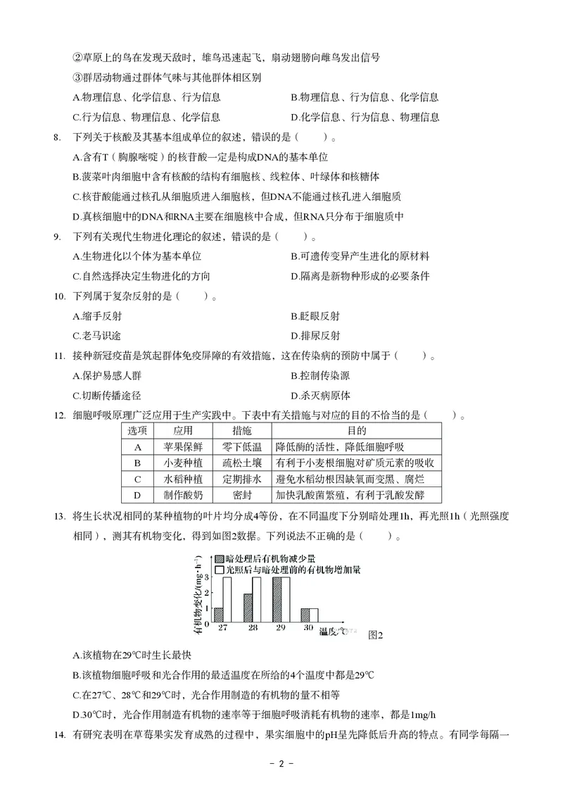 高中生物科目三考前3套卷_4-教培资料-26年最新资料-同步更新_初中高中教资_03科三专项（进去保存报考的学科即可）_卢姨25下：科目三考前3套卷_高中_高中生物