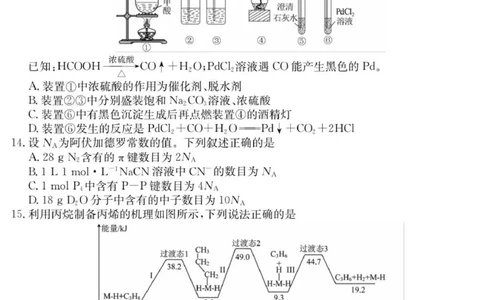 6060C化学_2025年10月_251014广东省&ldquo;八校联盟&rdquo;2026届高三上学期质量检测（二）（全科）_广东省&ldquo;八校联盟&rdquo;2026届高三上学期质量检测（二）化学试卷（含答案）