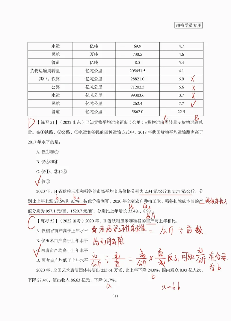 高照丨26资料分析3+2（专项练习2）_2026考公资料_（05）超格_2026年超格行测申论六合一理论实战班_资料分析理论实战班（3+2）高照&牟立志_高照丨26资料分析3+2听课笔记