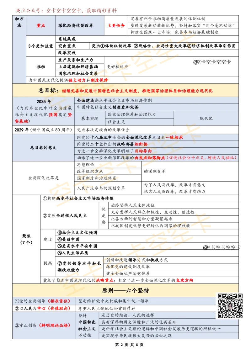 646068453680277二十届三中全会知识点表格空卡原创_2026考公资料_（49）政治理论合集_政治理论合集_空卡政治9.9考研救命资料包（政治理论可看）