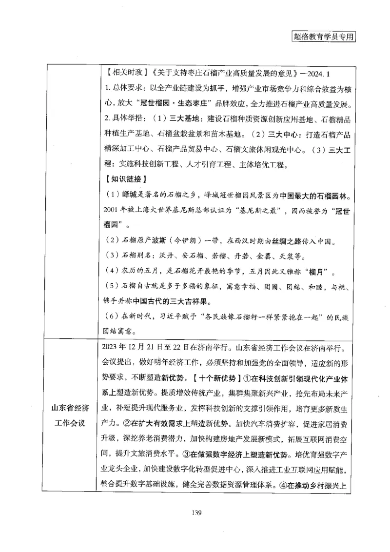 超格冲刺班时政省情专项讲义+练习题_2026考公资料_（05）超格_超格时政_超格全国时政重点+重要会议讲话+720题