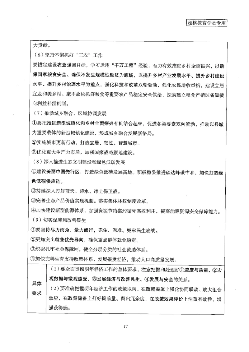 超格冲刺班时政省情专项讲义+练习题_2026考公资料_（05）超格_超格时政_超格全国时政重点+重要会议讲话+720题
