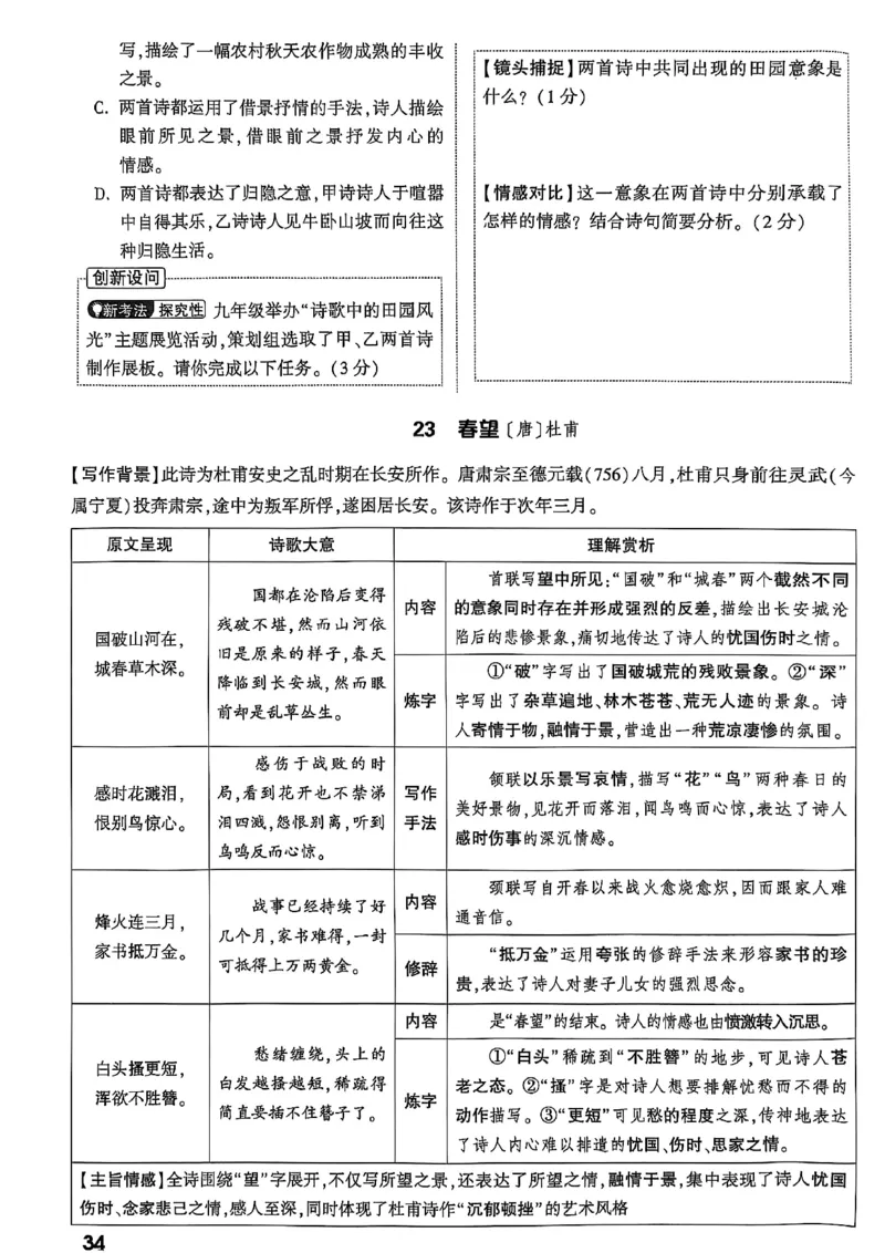 2026辽宁万唯试题研究（语文-2古诗文阅读）_26《万唯中考试题研究》辽宁_2026《辽宁万唯试题研究》语文