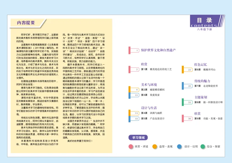 赣美版8年级美术下册高清教材_4-教培资料-26年最新资料-同步更新_初中高中教资_03科三专项（进去保存报考的学科即可）_02科三专项（笔记真题思维导图教学设计版本二）