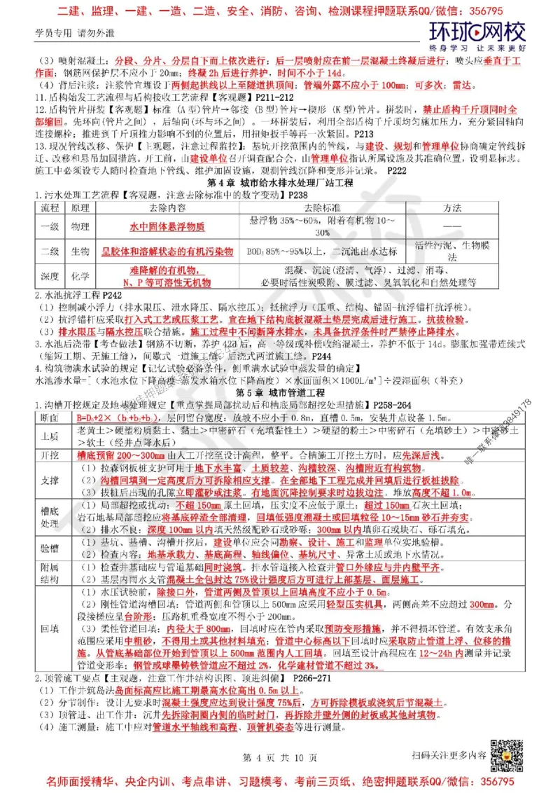 2025环球网校一级建造师《市政公用工程管理与实务》必背10页纸_2026年一级建造师_2026年一建市政_2025年一建市政SVIP_05-考前密训✿央企特训✿机构普押