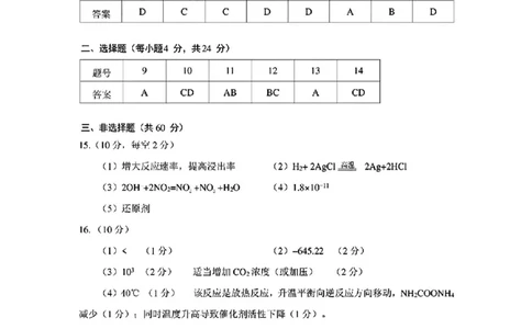 化学答案_2025年4月_250417海南省海口市2025届高三年级4月仿真考试（全科）_海南省海口市2025届高三下学期仿真考试化学