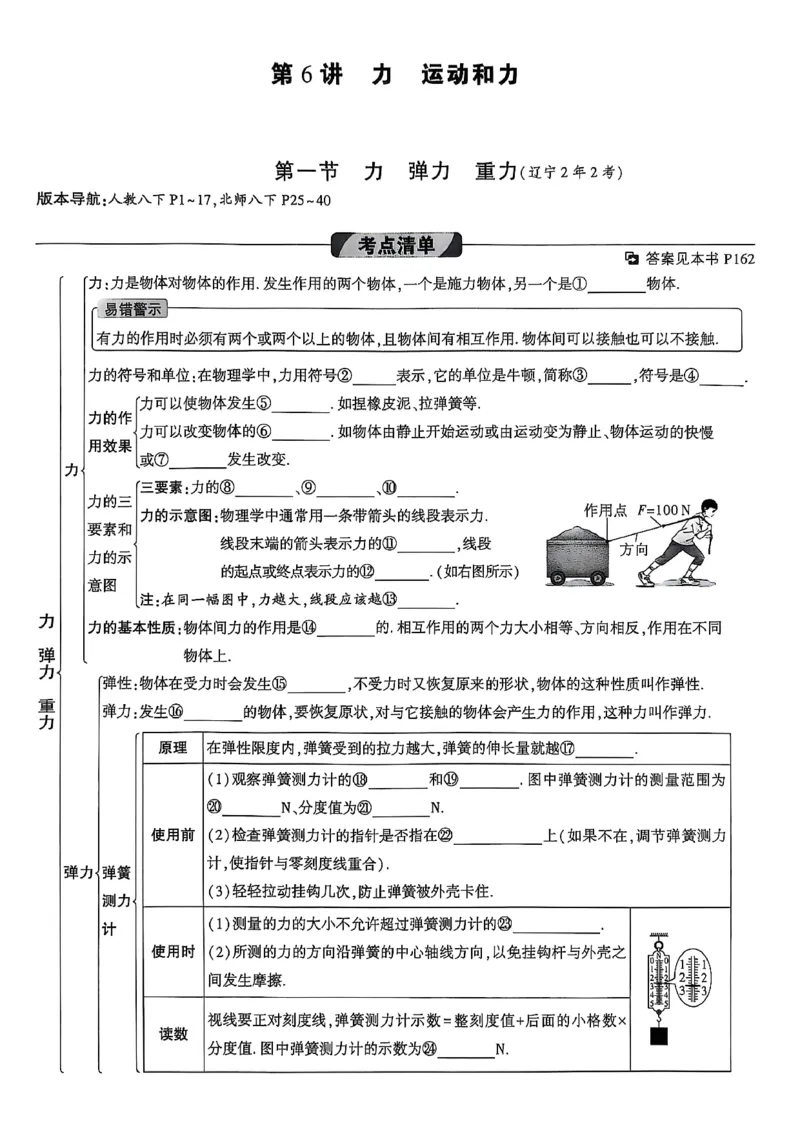 2026辽宁万唯试题研究（物理-1分层精讲本）_26《万唯中考试题研究》辽宁_2026《辽宁万唯试题研究》物理