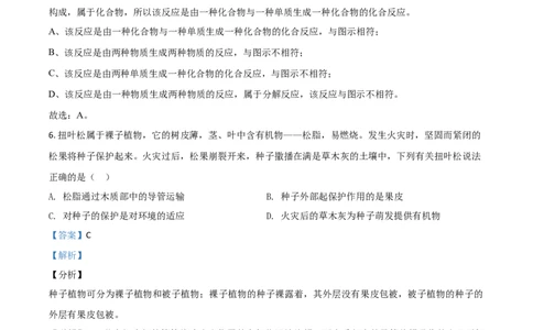 精品解析：浙江省绍兴市2020年中考科学试题（解析版）_中考真题_7.政治中考真题2015-2024年_2020政治真题79份_2020年中考真题精品解析科学（浙江绍兴卷）精编word版