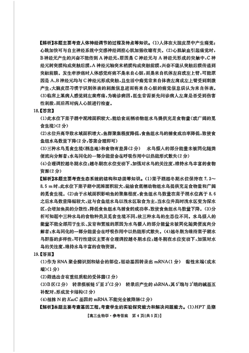 2025年安徽省示范高中皖北协作区第27届联考生物答案_2025年3月_2503282025年安徽省示范高中皖北协作区第27届联考（全科）_2025年安徽省示范高中皖北协作区第27届联考生物