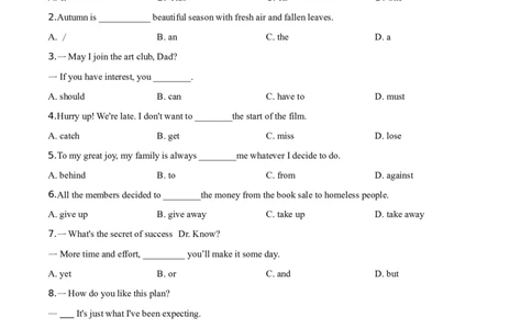 精品解析：湖北省孝感市2019年中考英语试卷（原卷版）_中考真题_3.英语中考真题2015-2024年_2019年全国中考YINGYU148份_2019年中考真题精品解析英语（湖北孝感卷）精编word版