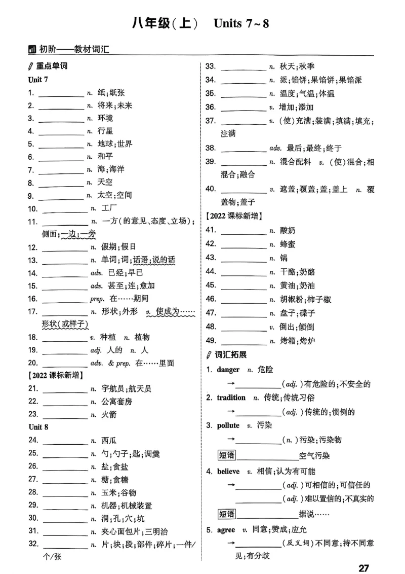 2026辽宁万唯试题研究（英语-3教材词句默写）_26《万唯中考试题研究》辽宁_2026《辽宁万唯试题研究》英语