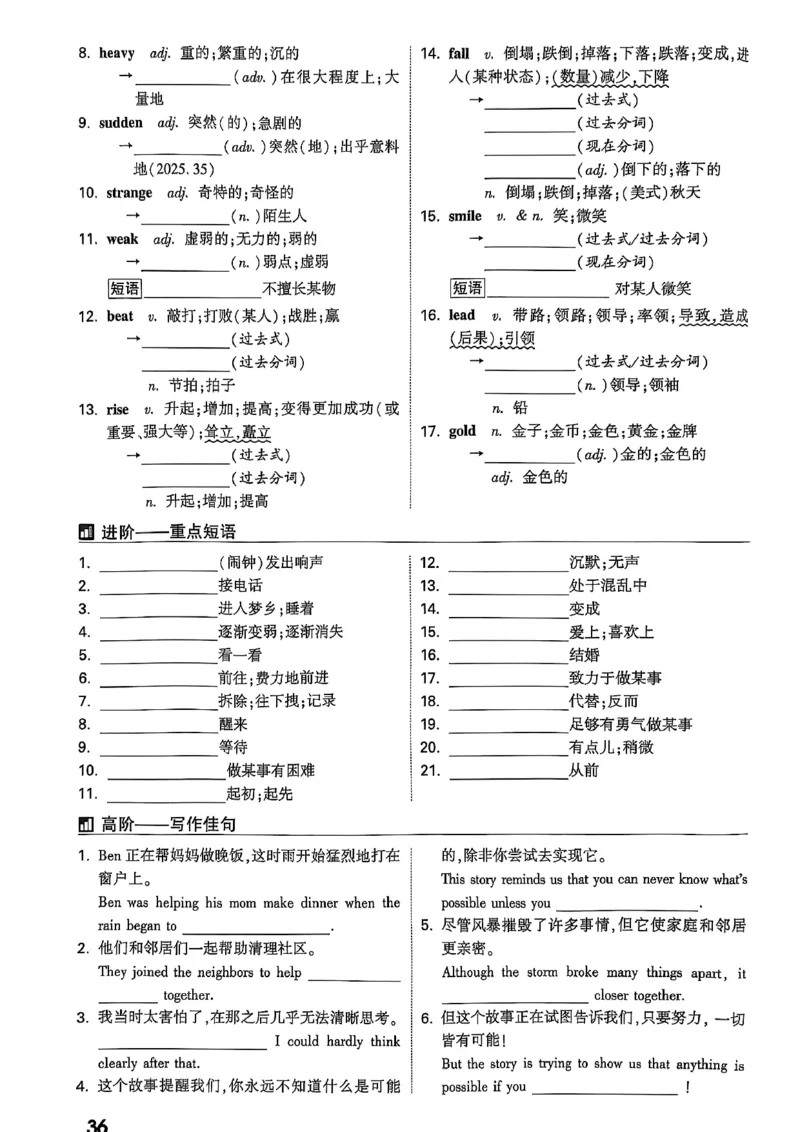 2026辽宁万唯试题研究（英语-3教材词句默写）_26《万唯中考试题研究》辽宁_2026《辽宁万唯试题研究》英语