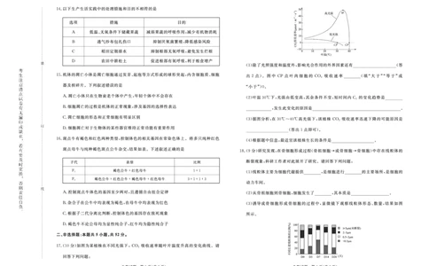 生物-青桐鸣2024-2025高二上9月联考(1)_1多考区联考_0910青桐鸣2024-2025高二上9月联考