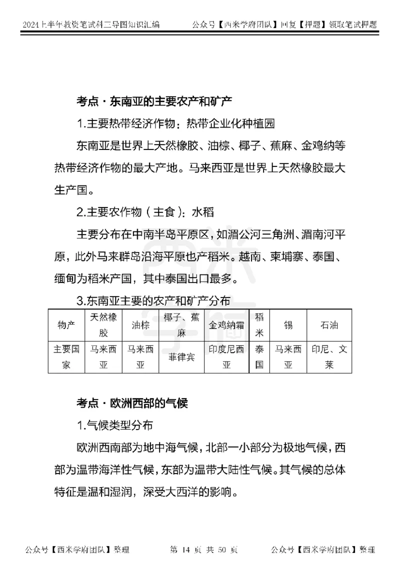 高中地理知识点汇编_4-教培资料-26年最新资料-同步更新_初中高中教资_03科三专项（进去保存报考的学科即可）_01科目三FB网课、三色速记手册、知识点导图等推荐_高中