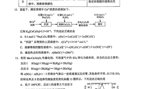 化学试卷江苏省苏州市2024-2025学年高三上学期1月期末考试+化学试题_2025年1月_250115江苏省苏州市2024-2025学年高三上学期1月期末（全科）