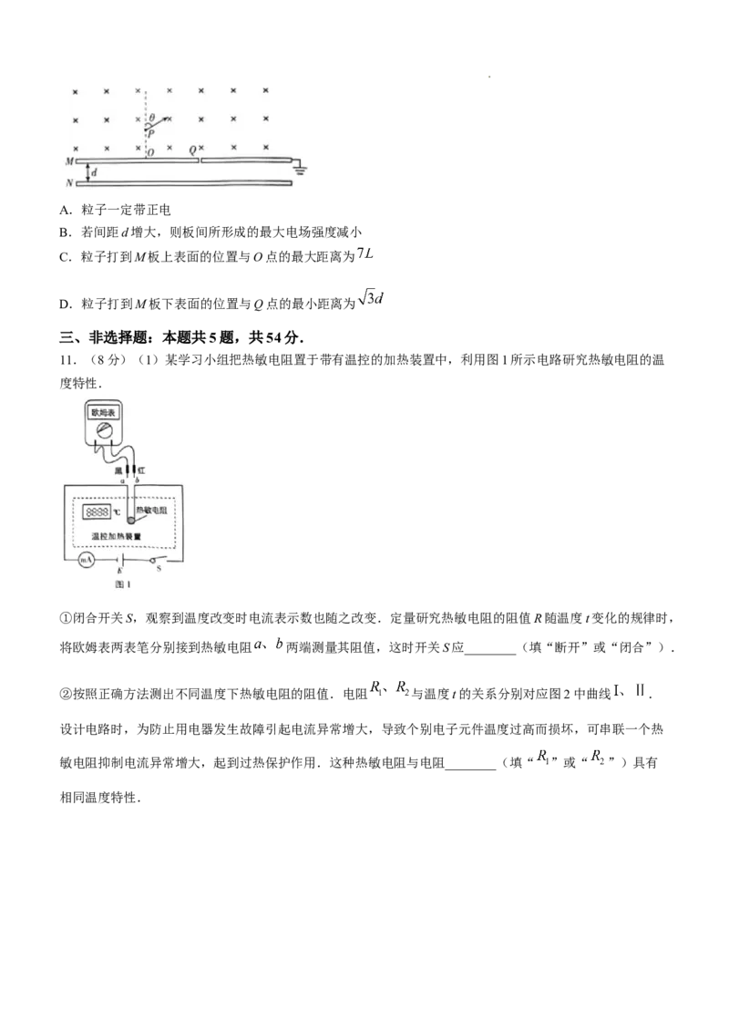 2025《高考真题&bull;河北》物理真题_2025《全国高考真题卷》各地方卷_2025《高考真题&bull;河北》