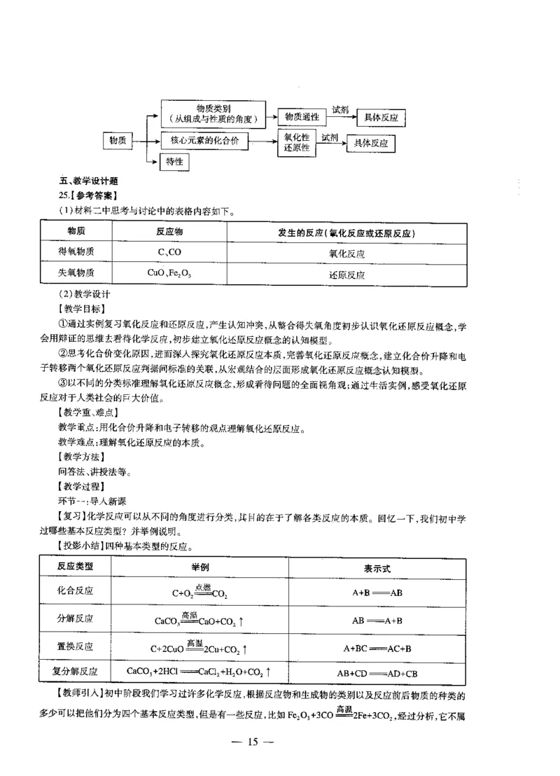 高中化学标准预测试卷答案及解析1-5_4-教培资料-26年最新资料-同步更新_科一科二电子资料合集中小幼（笔记真题知识点汇总等）文件多，按需保存_06ZG合集_高中化学