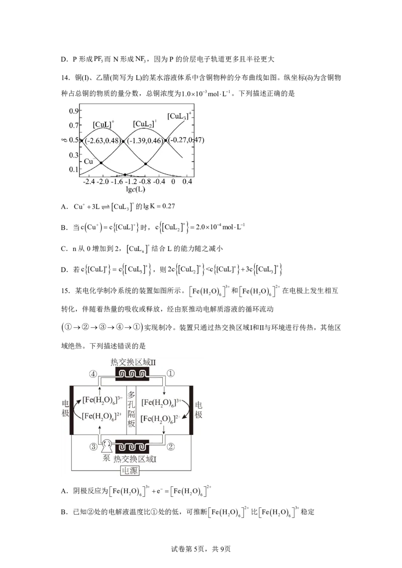 湖北2025年高考湖北卷化学高考真题文档版_1.高考2025全国各省真题+答案_8.高考化学真题及答案更新中_0.真题试卷化学Word版+PDF版