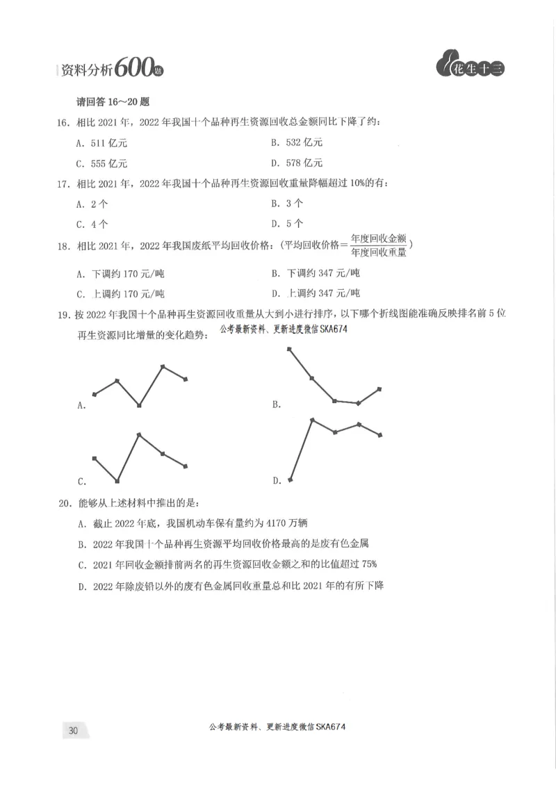 题本篇_2026考公资料_花生十三合集_旗舰班-国考（2026版）花生十三旗舰班（花生行测+飞扬申论）⭐⭐⭐_电子资料（讲义+题本）_刷题题本_资料分析600题