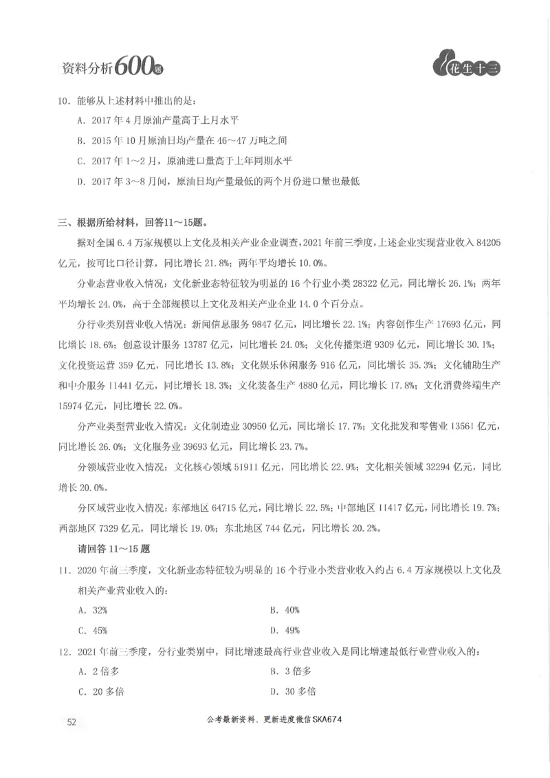 题本篇_2026考公资料_花生十三合集_旗舰班-国考（2026版）花生十三旗舰班（花生行测+飞扬申论）⭐⭐⭐_电子资料（讲义+题本）_刷题题本_资料分析600题