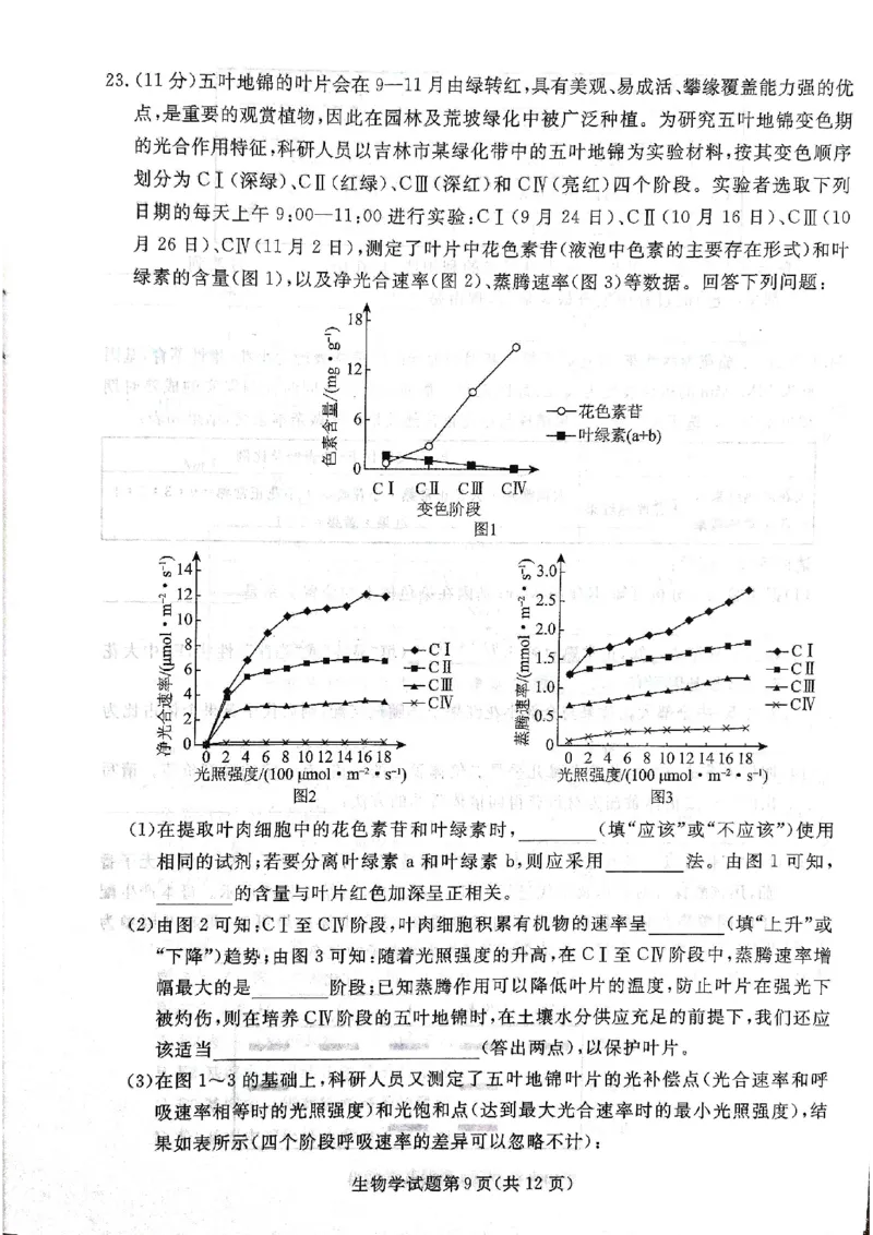 2025年辽宁名校联盟高三生物试卷-3月_2025年3月_250305辽宁名校联盟2025届高三下学期3月联考（全科）_辽宁省名校联盟2024-2025学年高三下学期3月份联合考试生物