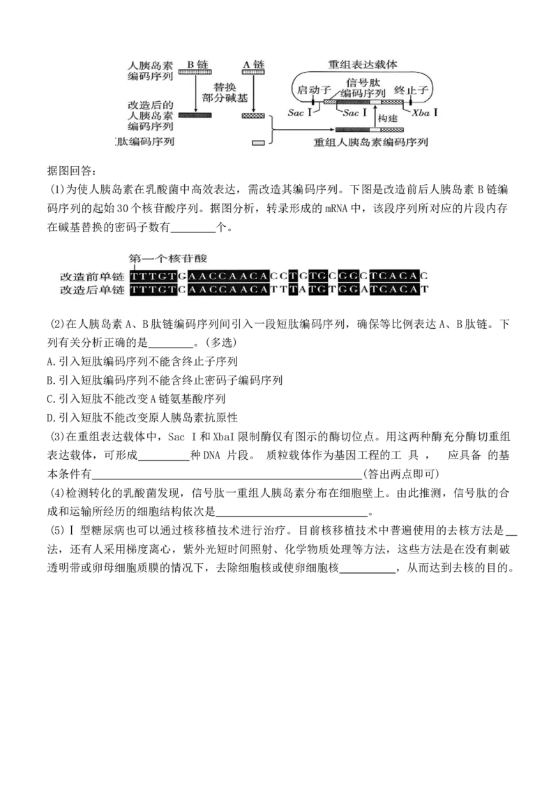 2025届辽宁省本溪市高级中学高三下学期第七次模拟生物试题_2025年4月_250407辽宁省本溪市高级中学2025届高三下学期第七次模拟试题
