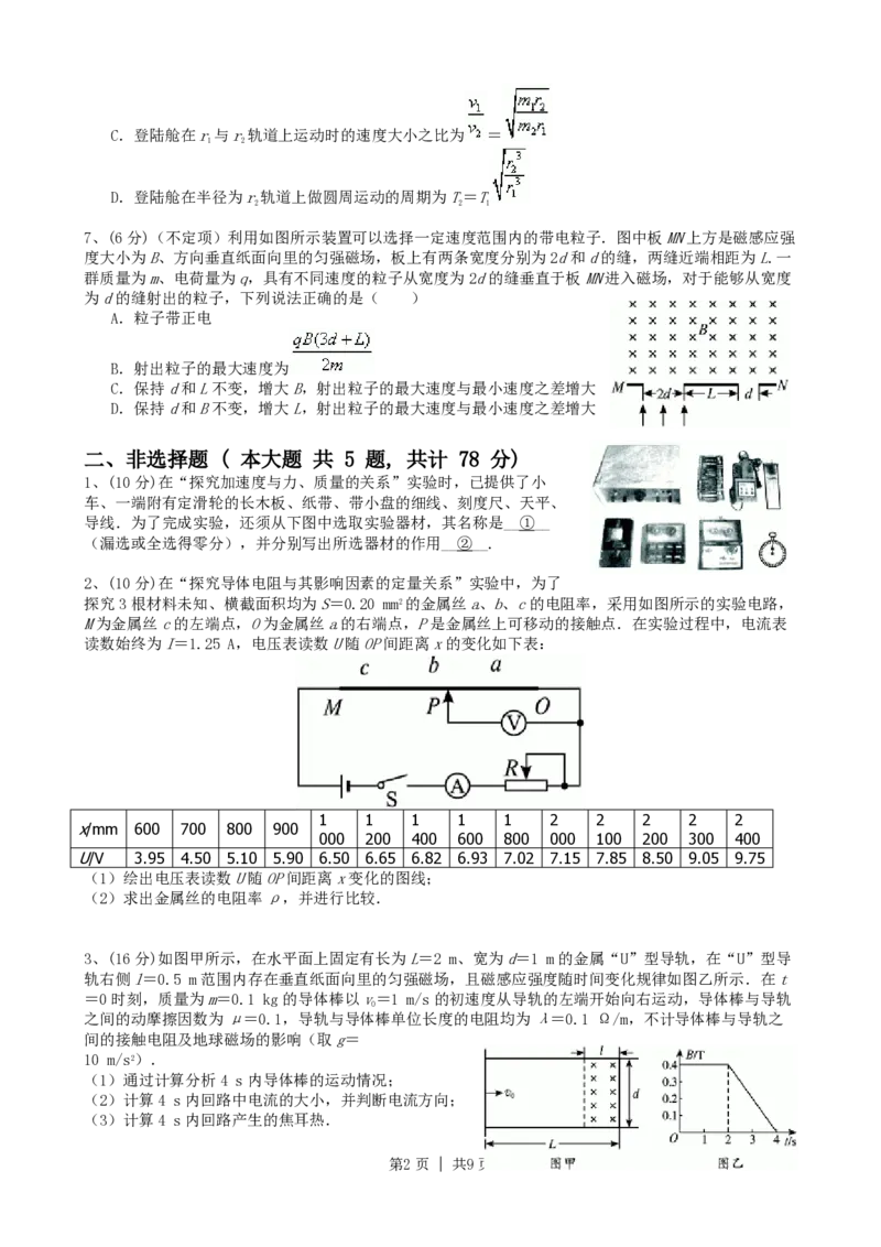 2010年高考物理真题（浙江）（解析卷）_物理历年高考真题_新&middot;PDF版2008-2025&middot;高考物理真题_物理（按省份分类）2008-2025_2008-2025&middot;（浙江）物理高考真题