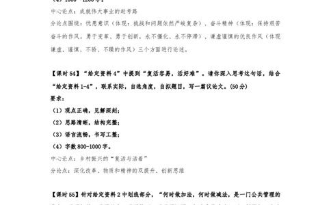 课时50-60大作文中心论点与分论点_2026考公资料_（28）上岸村合集（司马、章晓铭、王永恒、天晓、忠政、丁旭等）_2025合集_4忠政合集_2024忠政申论_讲义