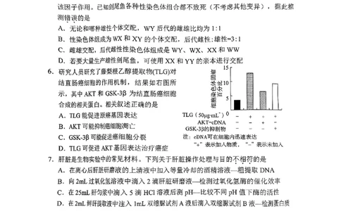2025届湖南省长沙市高三上学期新高考适应性考试生物考试试题_2025年1月_250114长沙市2024-2025学年高三上学期新高考适应性考试（全科）