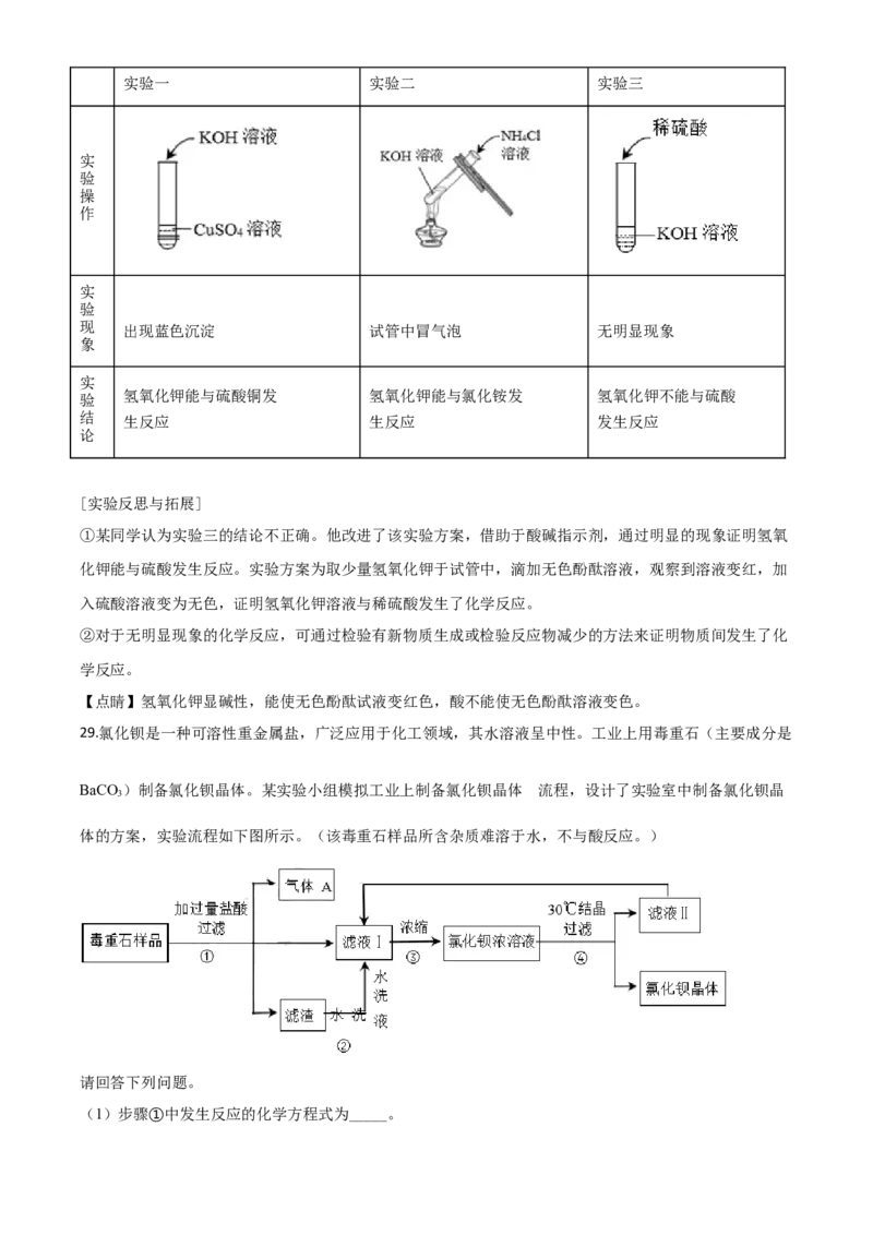 精品解析：山东省青岛市2019年中考化学试题（解析版）_中考真题_5.化学中考真题2015-2024年_2019中考真题卷（140份）_2019年中考真题精品解析化学（山东省青岛市）精编word版