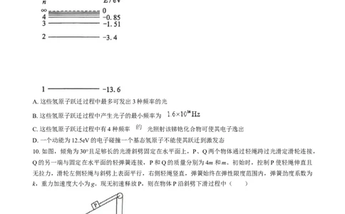 2025年1月山西、陕西、宁夏、青海普通高等学校招生考试适应性测试（八省联考）物理试题Word版无答案_2025年1月_❤2025年高考综合改革适应性演练（八省联考）(1)