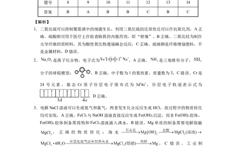 化学-答案_2025年10月_12026年试卷教辅资源等多个文件_251025贵州省贵阳第一中学2026届高考适应性月考卷（二）（全科）