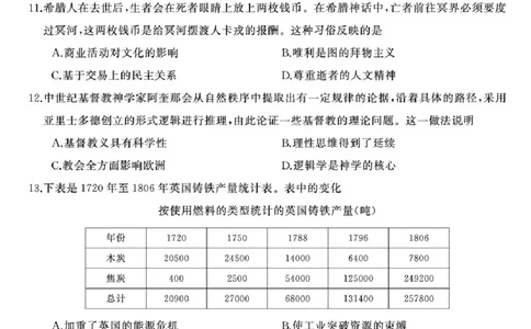 2025届湖南高三天壹冲刺压轴大联考历史试题_2025年5月_2505282025届湖南高三天壹冲刺压轴大联考（全科）