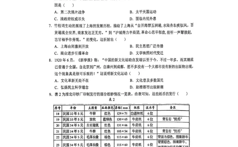 上饶市2025届高三第一次高考模拟考试历史试卷_2025年1月_250118江西省上饶市2025届高三第一次高考模拟考试_上饶市2025届高三第一次高考模拟考试历史试卷