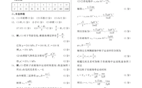 2025届高三年级3月份联合考试物理答案_2025年3月_250304辽宁省点石联考2025届高三年级3月份联合考试_辽宁省点石联考2025届高三年级3月份联合考试物理试题（含答案）