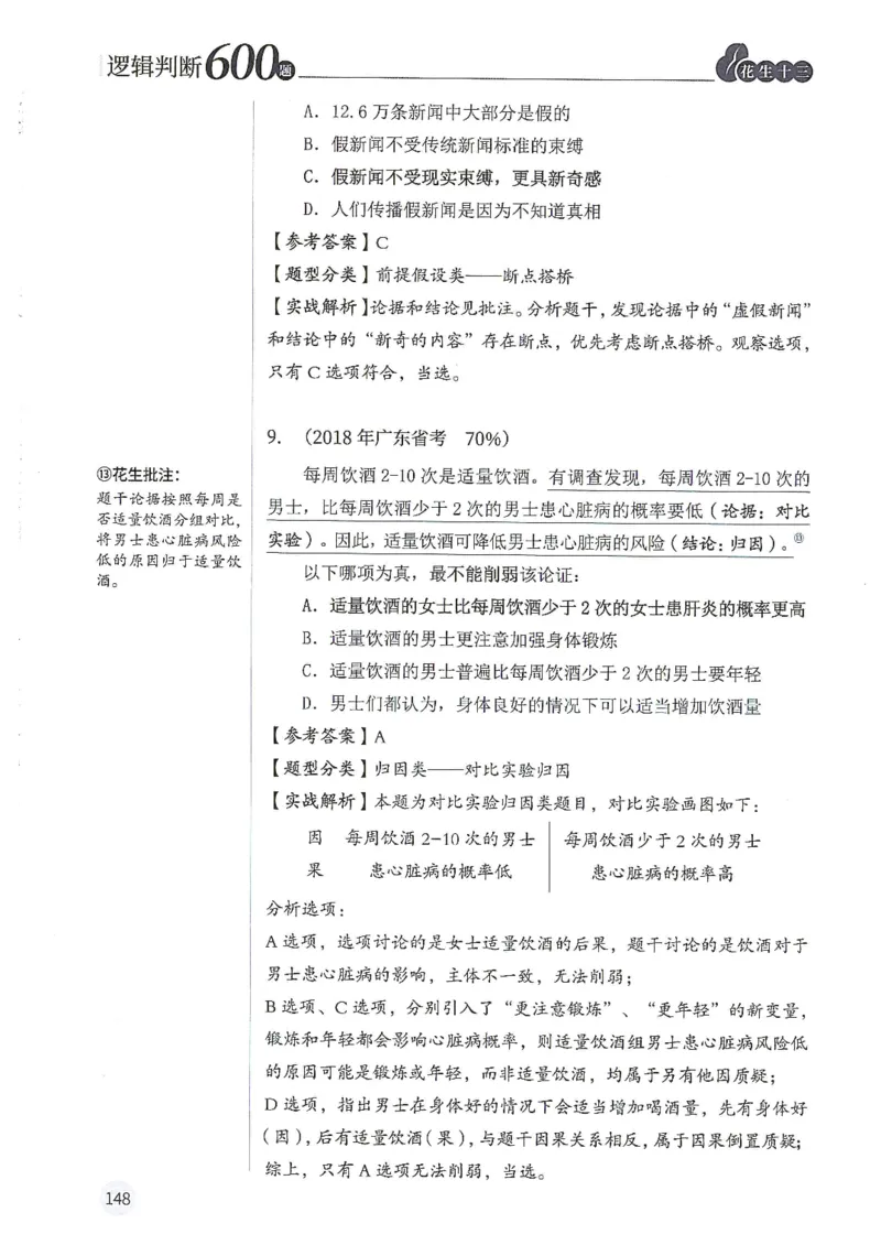 逻辑判断600分析篇_2026考公资料_花生十三合集_刷题花生十三逻辑判断600题⭐⭐