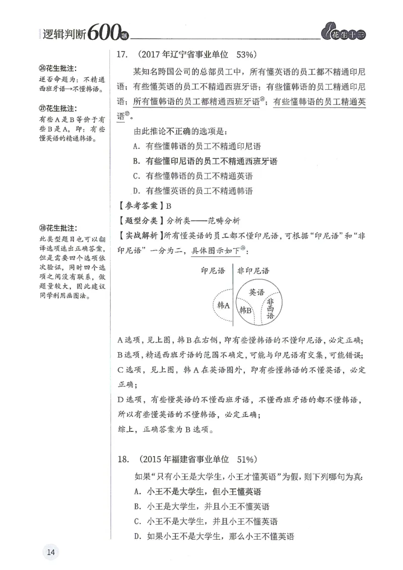 逻辑判断600分析篇_2026考公资料_花生十三合集_刷题花生十三逻辑判断600题⭐⭐