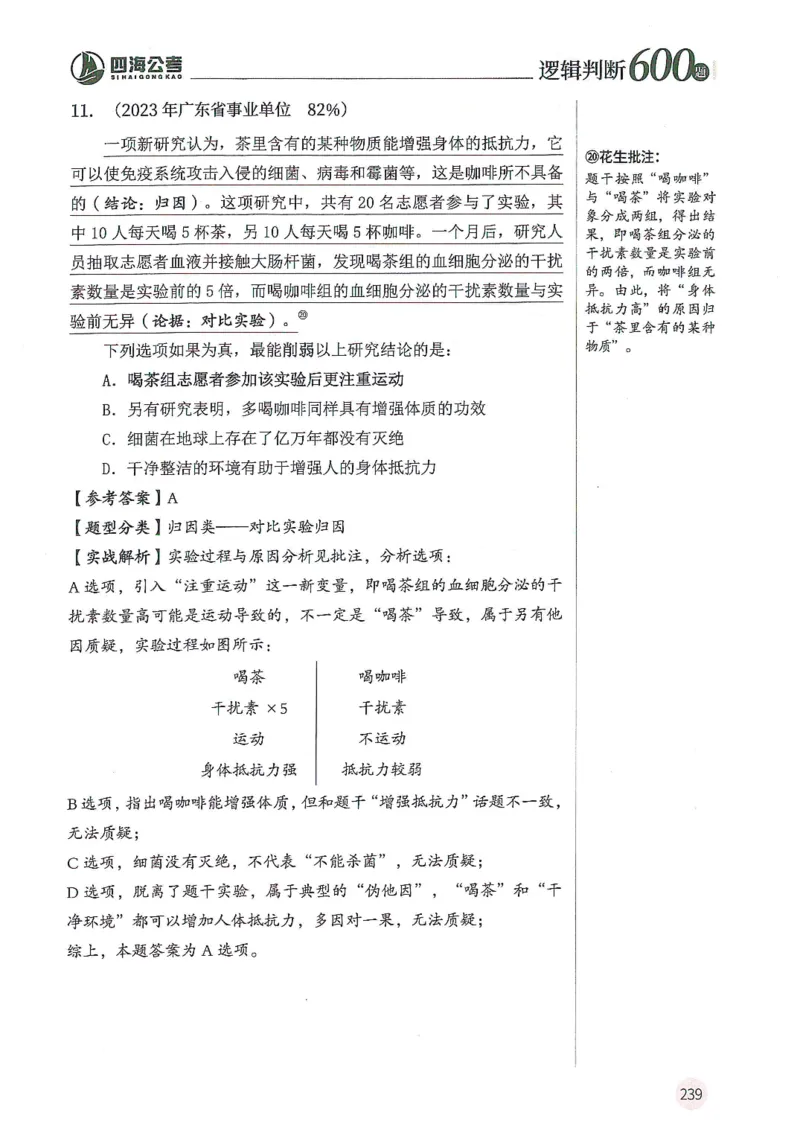 逻辑判断600分析篇_2026考公资料_花生十三合集_刷题花生十三逻辑判断600题⭐⭐