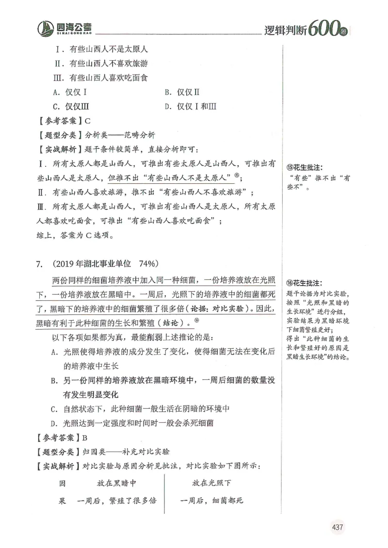 逻辑判断600分析篇_2026考公资料_花生十三合集_刷题花生十三逻辑判断600题⭐⭐